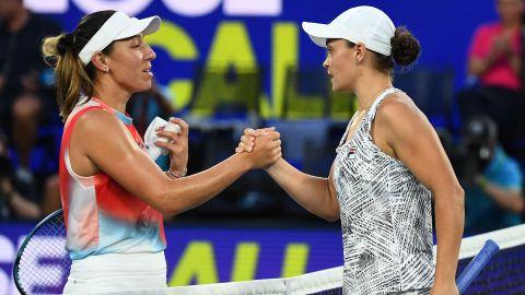 Australia's Ashleigh Barty defeated Pegula in the quarterfinals of last year's Australian Open.